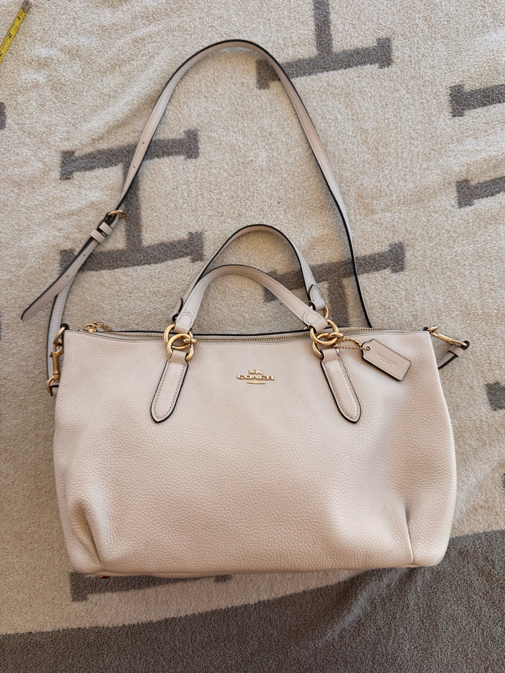 Cream Coach Ally Satchel